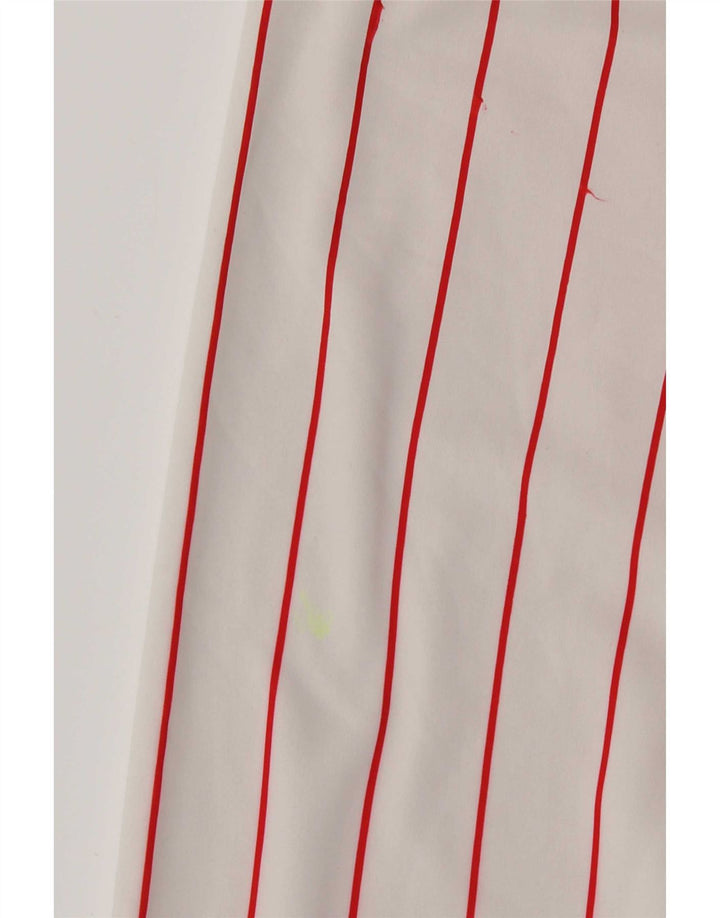 Vintage Mens Tracksuit Top Jacket Large Red Striped