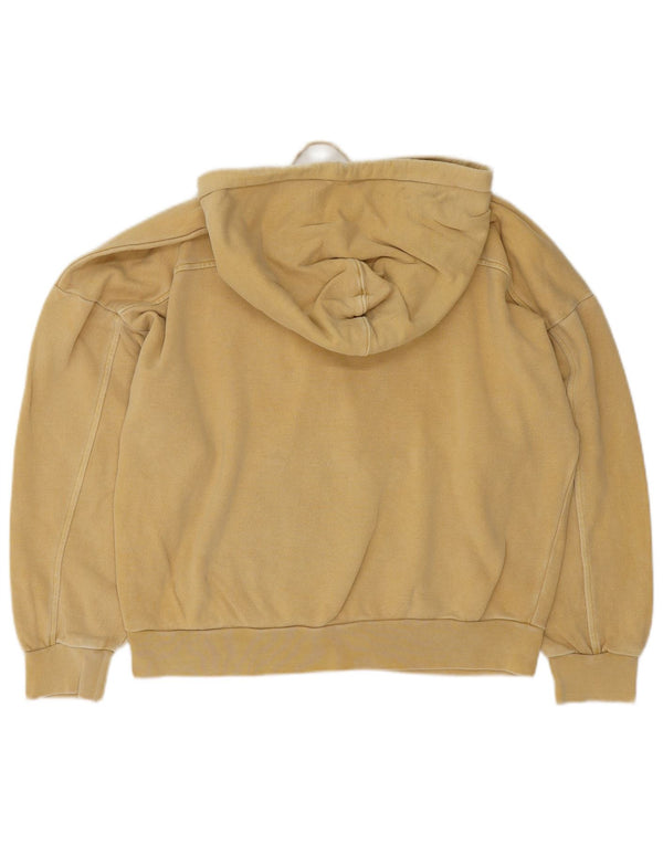 Levi's Womens Oversized Hoodie Jumper UK 10 Small Beige Cotton