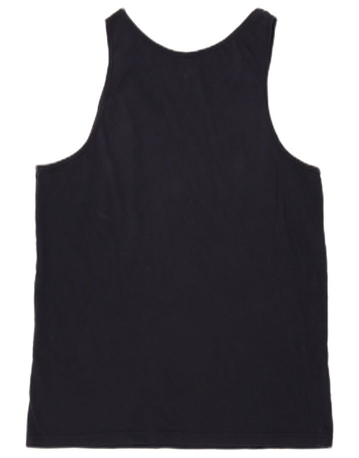 Converse Mens Graphic Vest Top Medium Navy Blue Cotton