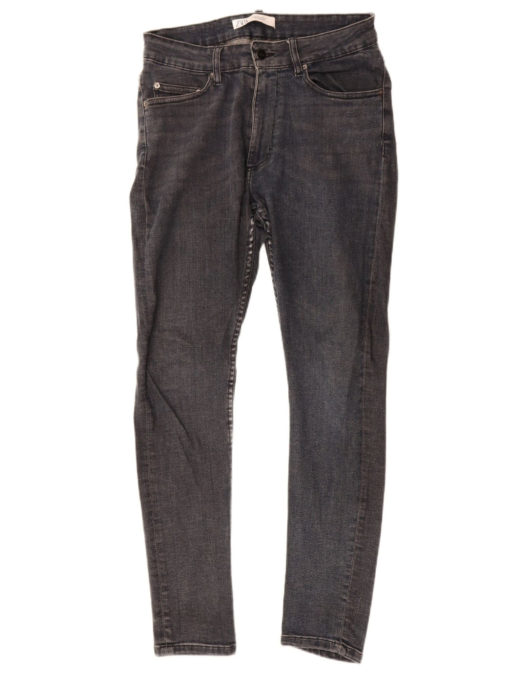 Zara Mens Slim Jeans EU 40 Medium W31 L31 Navy Blue Cotton