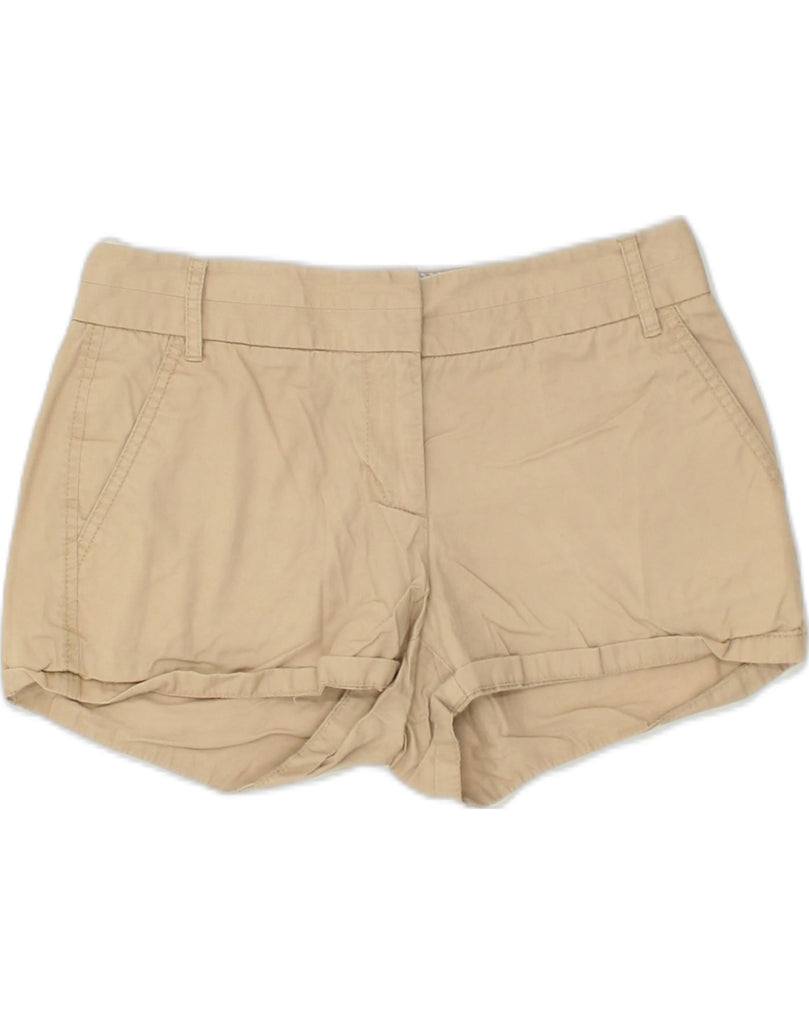 J. CREW Womens Hot Pants US 2 XS W30 Beige Cotton | Vintage J. Crew | Thrift | Second-Hand J. Crew | Used Clothing | Messina Hembry 