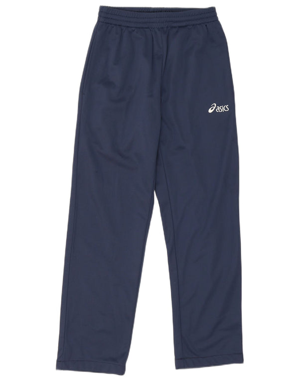 Asics Mens Tracksuit Trousers Small Navy Blue Polyester