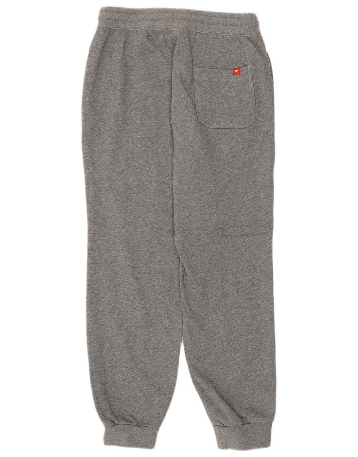 Nike Mens Tracksuit Trousers Joggers Small Grey Cotton