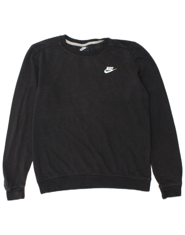 Nike Mens Sweatshirt Jumper Small Black Cotton