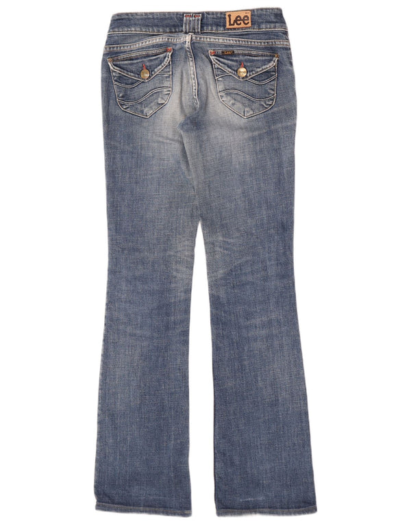 Lee Womens Leola Low Waist Bootcut Jeans W28 L32 Blue Cotton