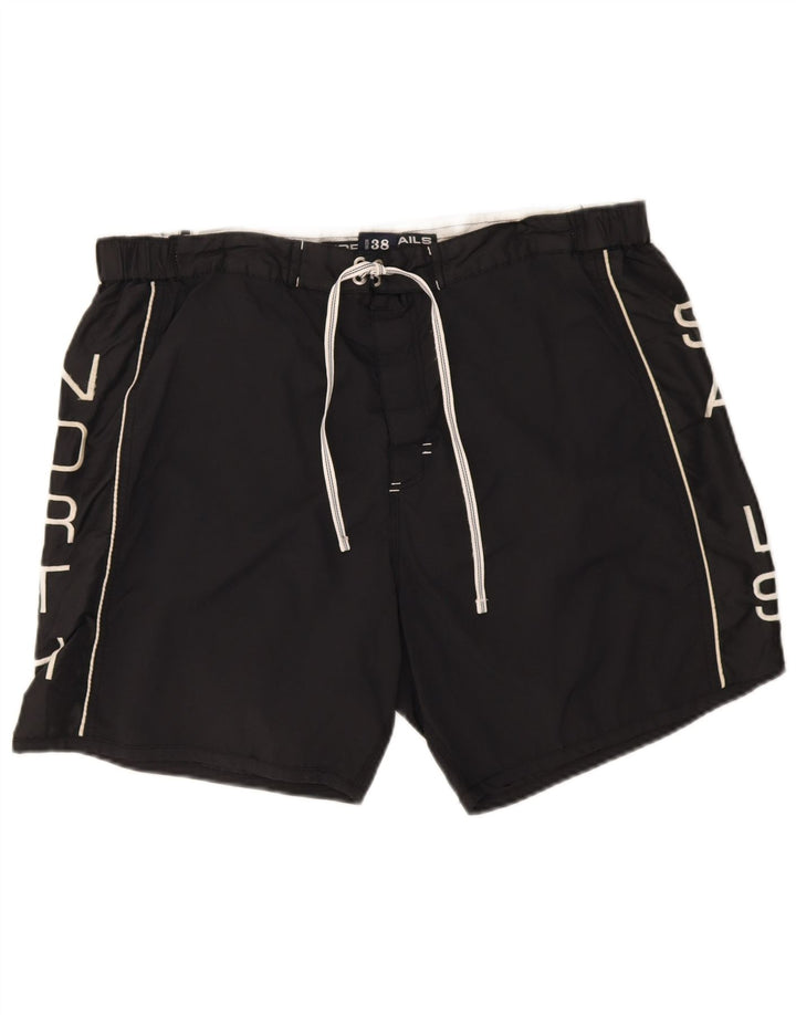 North Sails Mens Graphic Swimming Shorts XL Black Polyamide