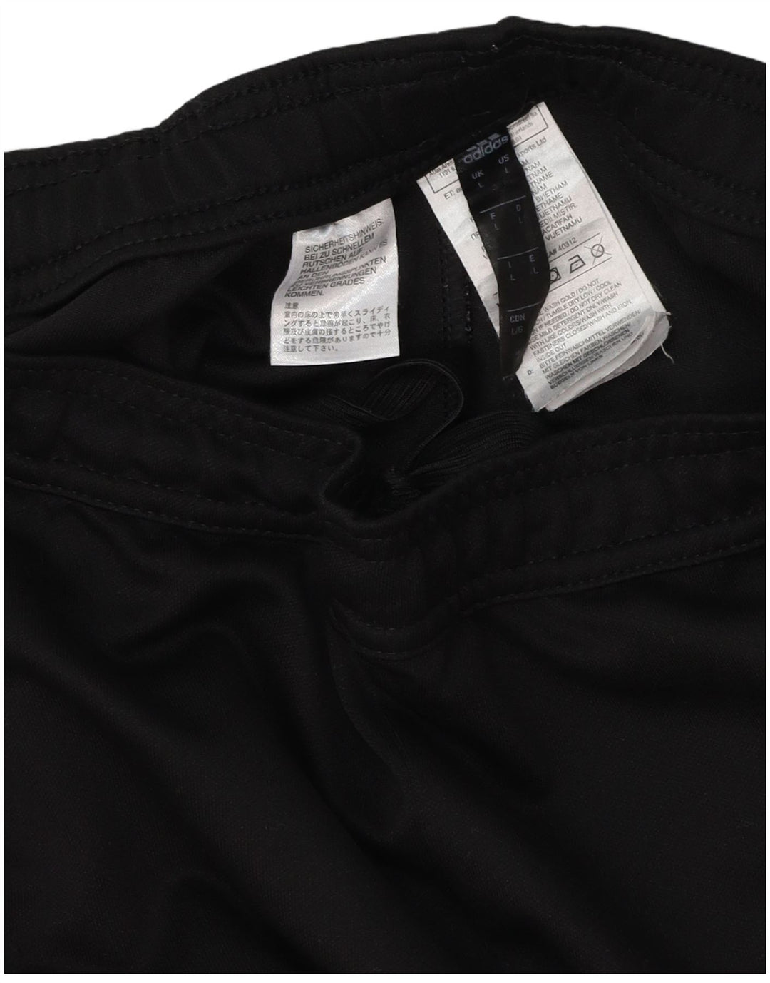 Adidas Mens Tracksuit Trousers Large  Black Polyester