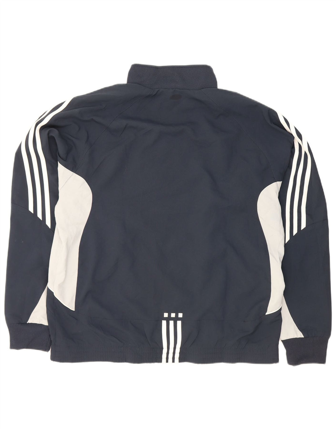 Adidas Mens Tracksuit Top Jacket UK 40/42 Medium Navy Blue Colourblock