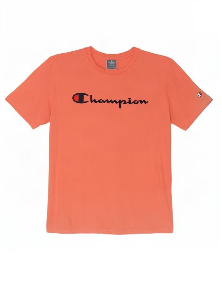 Champion Mens Graphic T-Shirt Top XL Pink