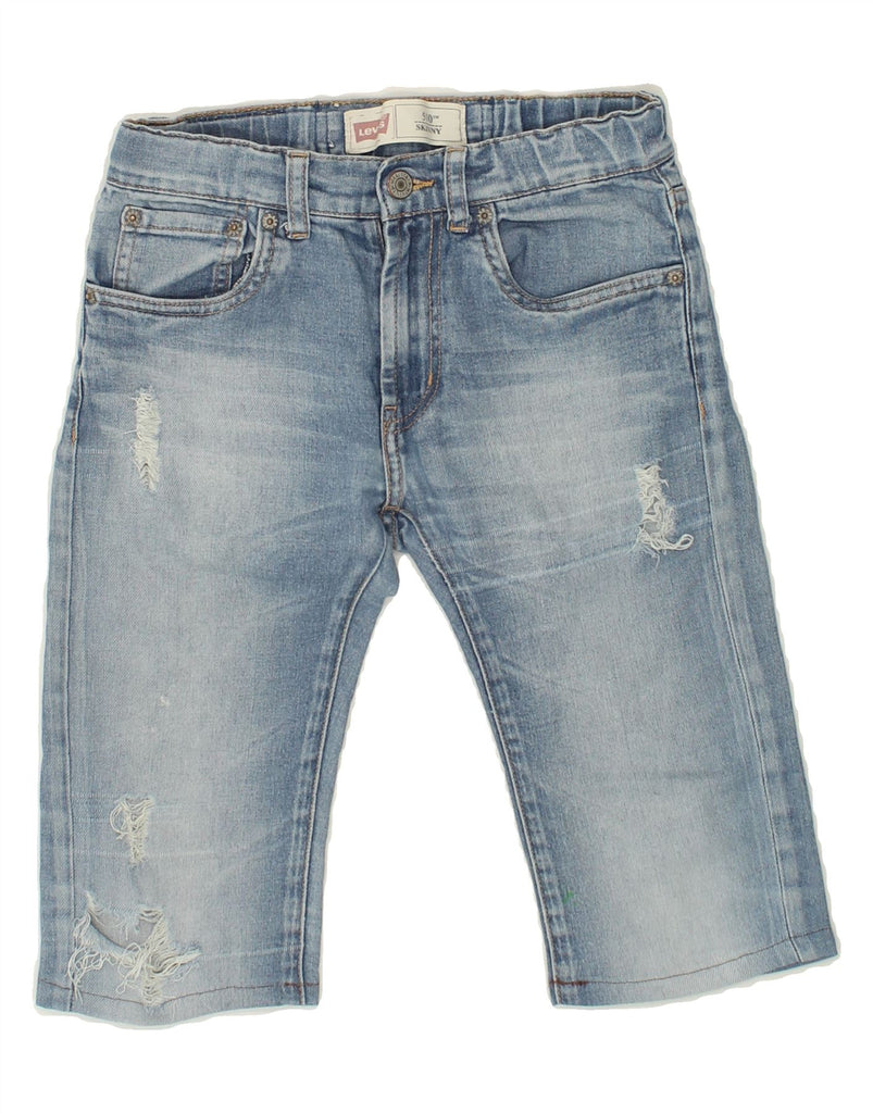LEVI'S Boys 510 Skinny Denim Shorts 11-12 Years W26  Blue Cotton | Vintage Levi's | Thrift | Second-Hand Levi's | Used Clothing | Messina Hembry 