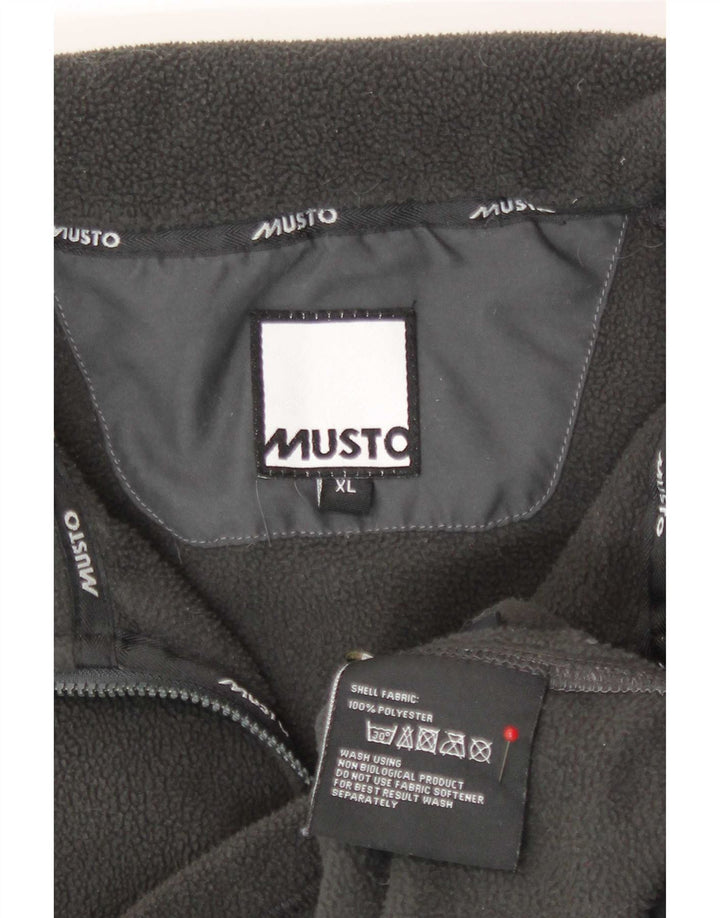 Musto Mens Liner Fleece Jacket UK 42 XL Grey Polyester