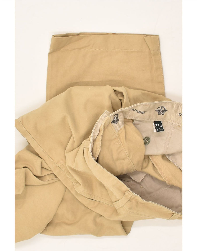 DOCKERS Mens Straight Chino Trousers W31 L34 Beige Cotton | Vintage Dockers | Thrift | Second-Hand Dockers | Used Clothing | Messina Hembry 