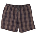 Marks & Spencer Mens Cargo Swimming Shorts 2XL  Navy Blue Check Cotton