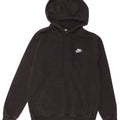 NIKE Mens Tall Hoodie Jumper Small Black Cotton