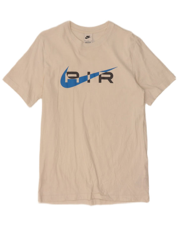 Nike Mens Graphic T-Shirt Top Medium White Cotton