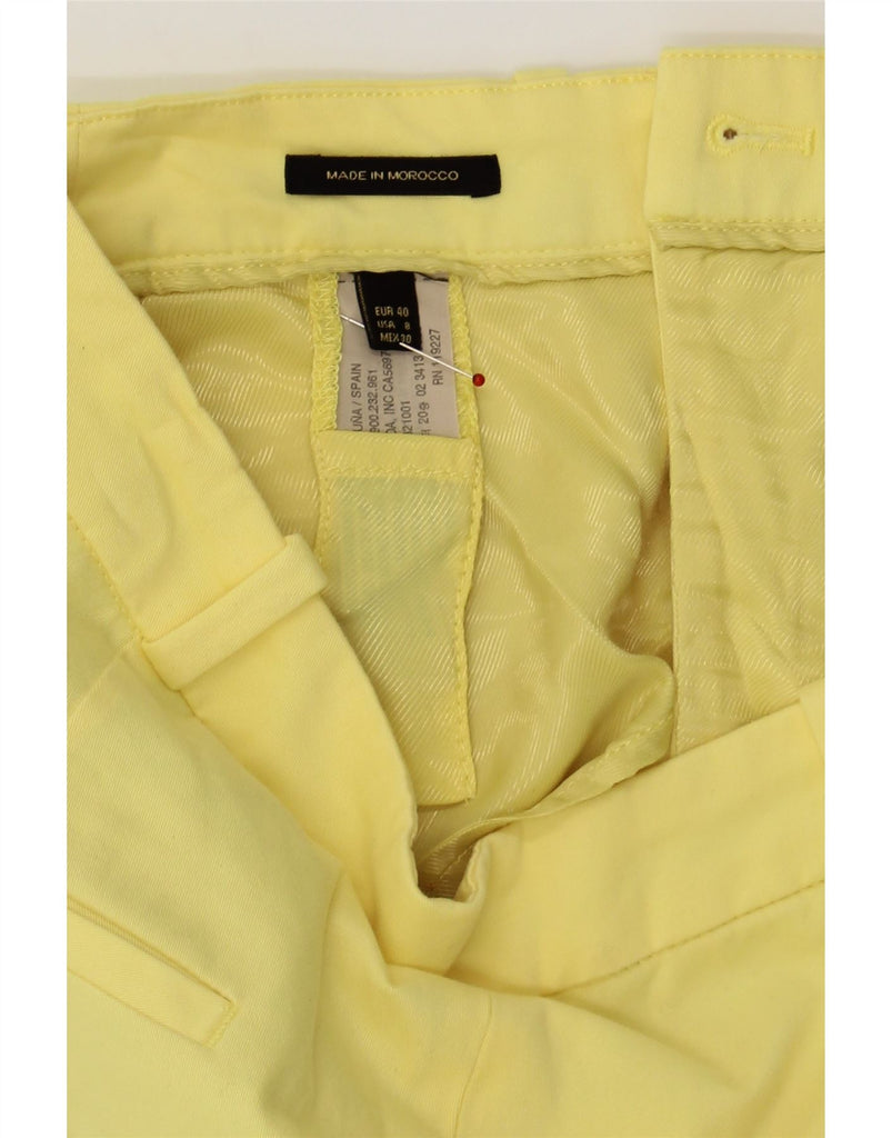 MASSIMO DUTTI Womens Slim Casual Trousers EU 40 Medium W30 L28 Yellow Vintage Massimo Dutti and Second-Hand Massimo Dutti from Messina Hembry 