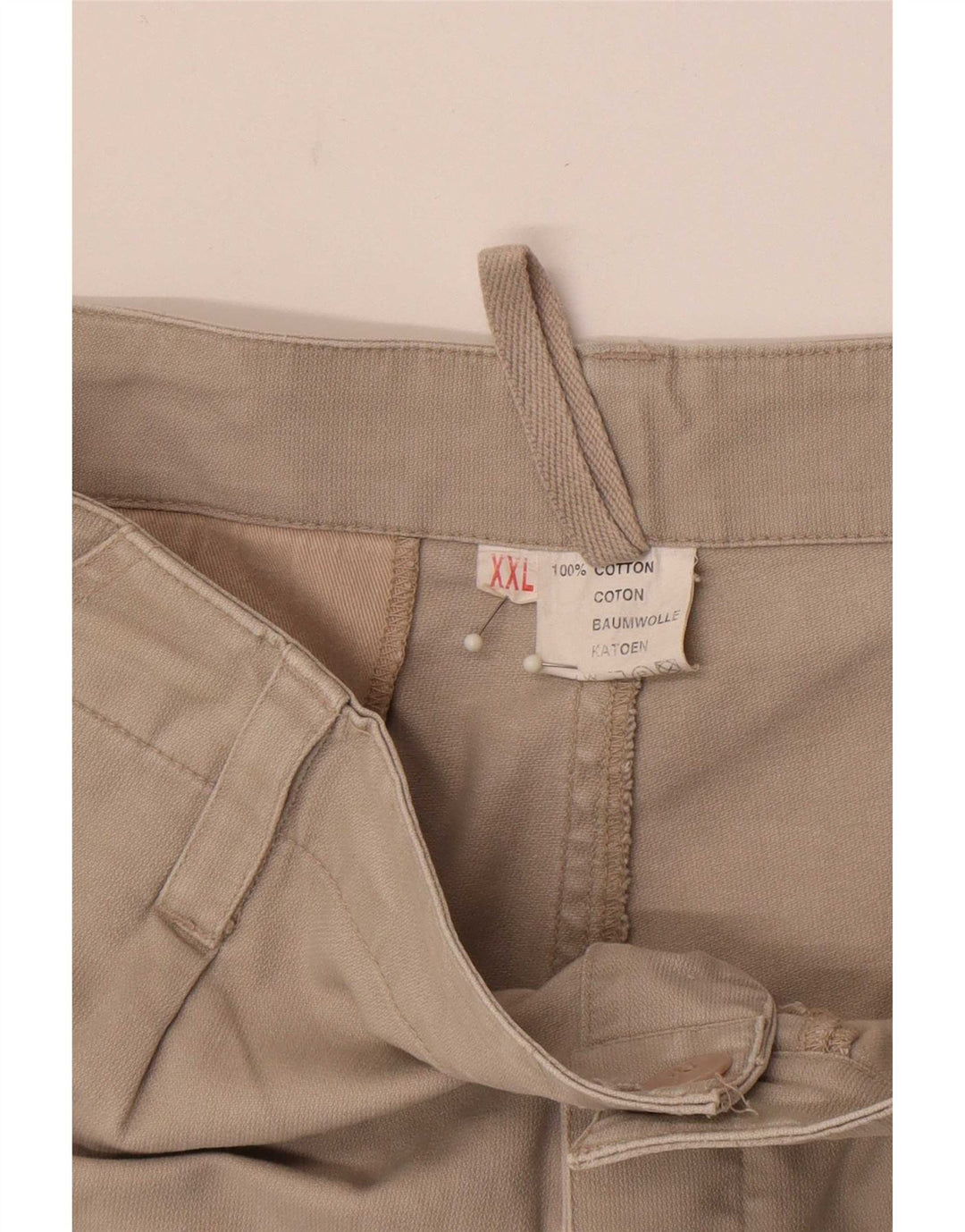 Vintage Mens Cargo Shorts 2XL W38 Grey Cotton