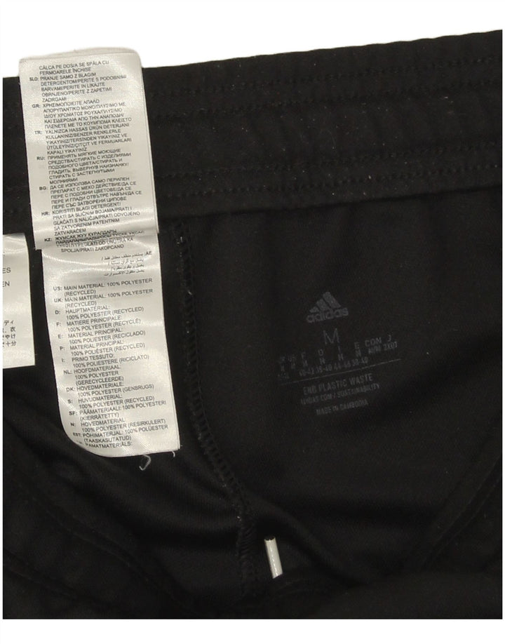 Adidas Womens Tracksuit Trousers UK 12/14 Medium Black Colourblock