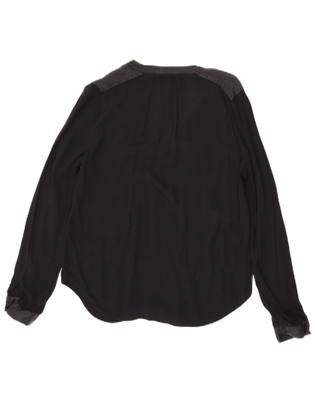 Tommy Hilfiger Womens Oversized Long Sleeve Blouse Top US 4 Small Black