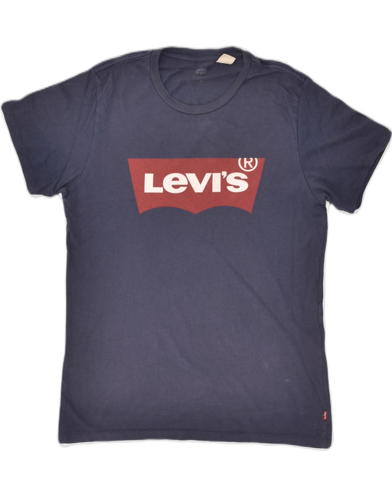 LEVI'S Mens Graphic T-Shirt Top XS Blue Cotton | Vintage Levi's | Thrift | Second-Hand Levi's | Used Clothing | Messina Hembry 