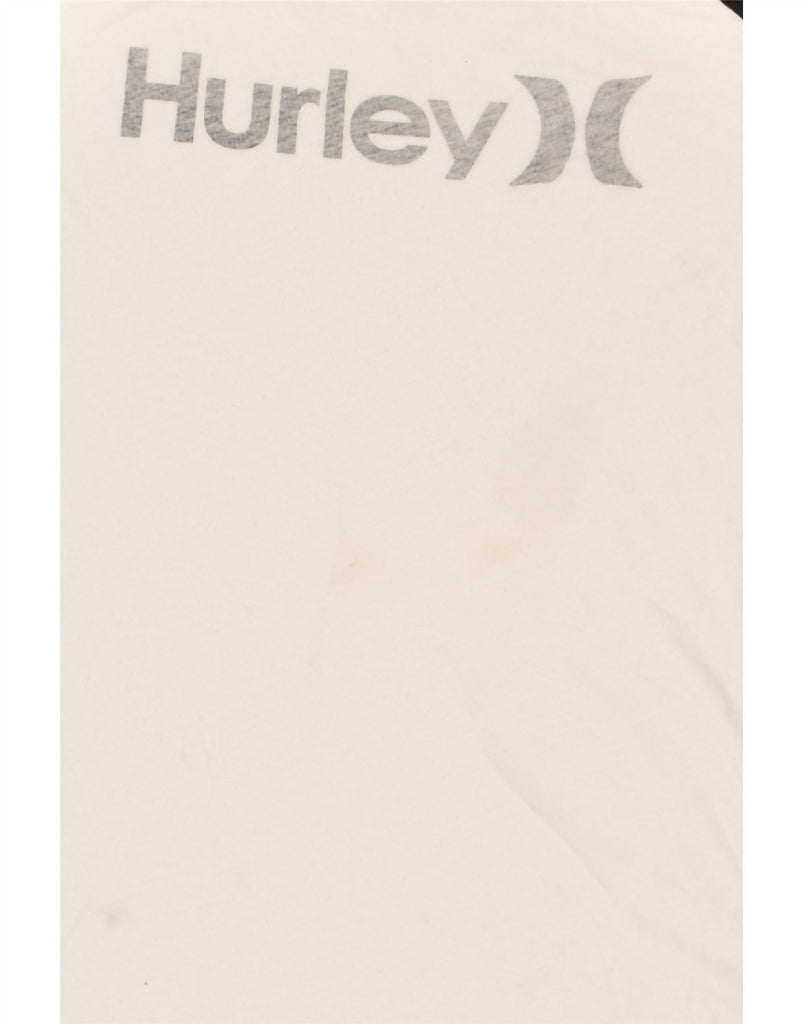 HURLEY Womens Graphic T-Shirt Top UK 18 XL White Cotton | Vintage Hurley | Thrift | Second-Hand Hurley | Used Clothing | Messina Hembry 