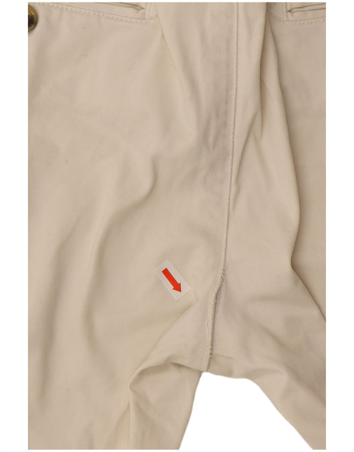 Massimo Dutti Womens Chino Trousers EU 40 Medium W30 L29 Off White