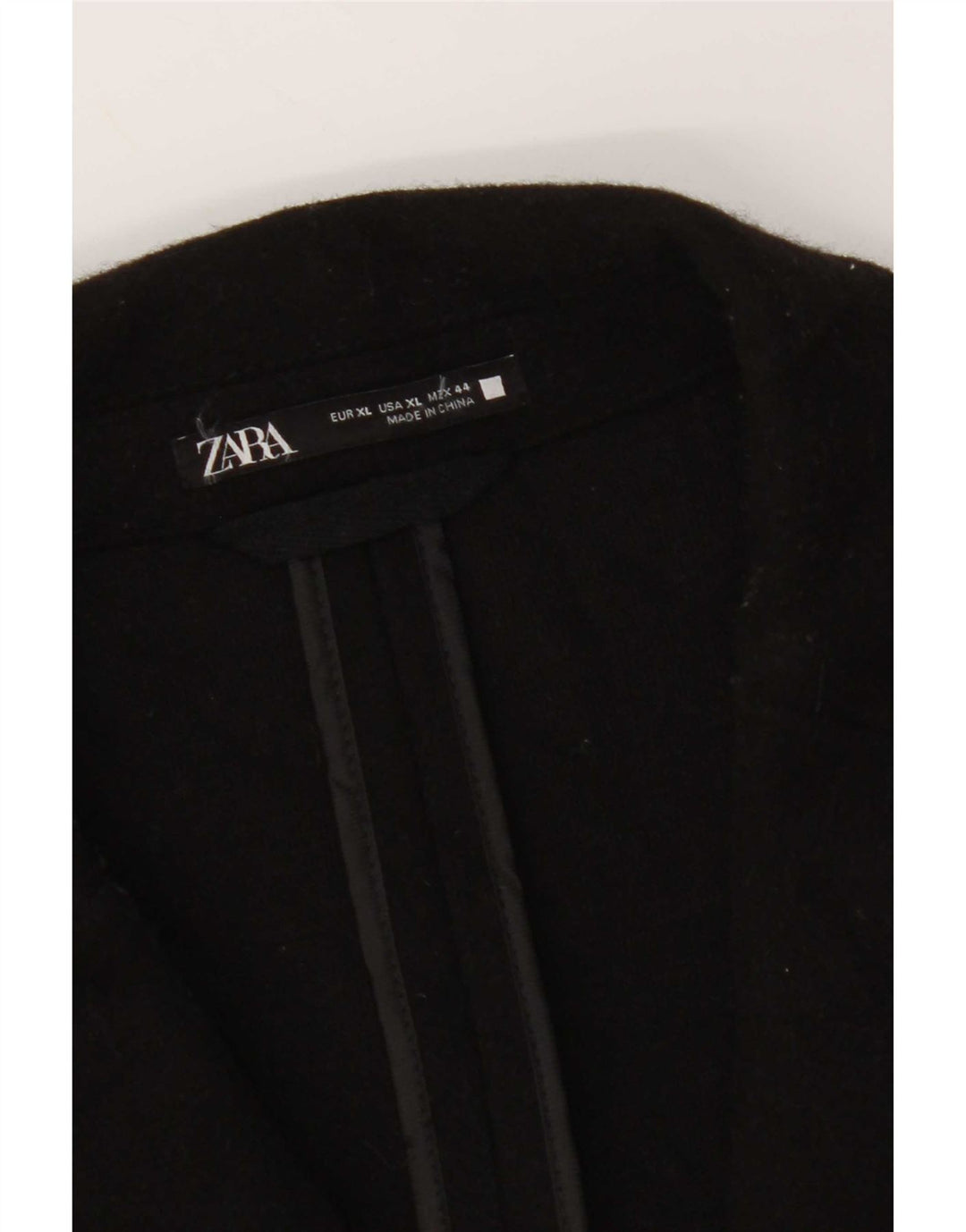 Zara Mens Overcoat UK 42 XL Black