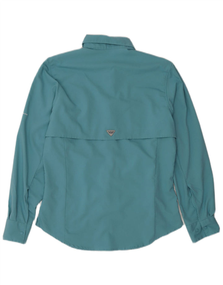 Columbia Womens Shirt UK 10 Small Turquoise Polyester