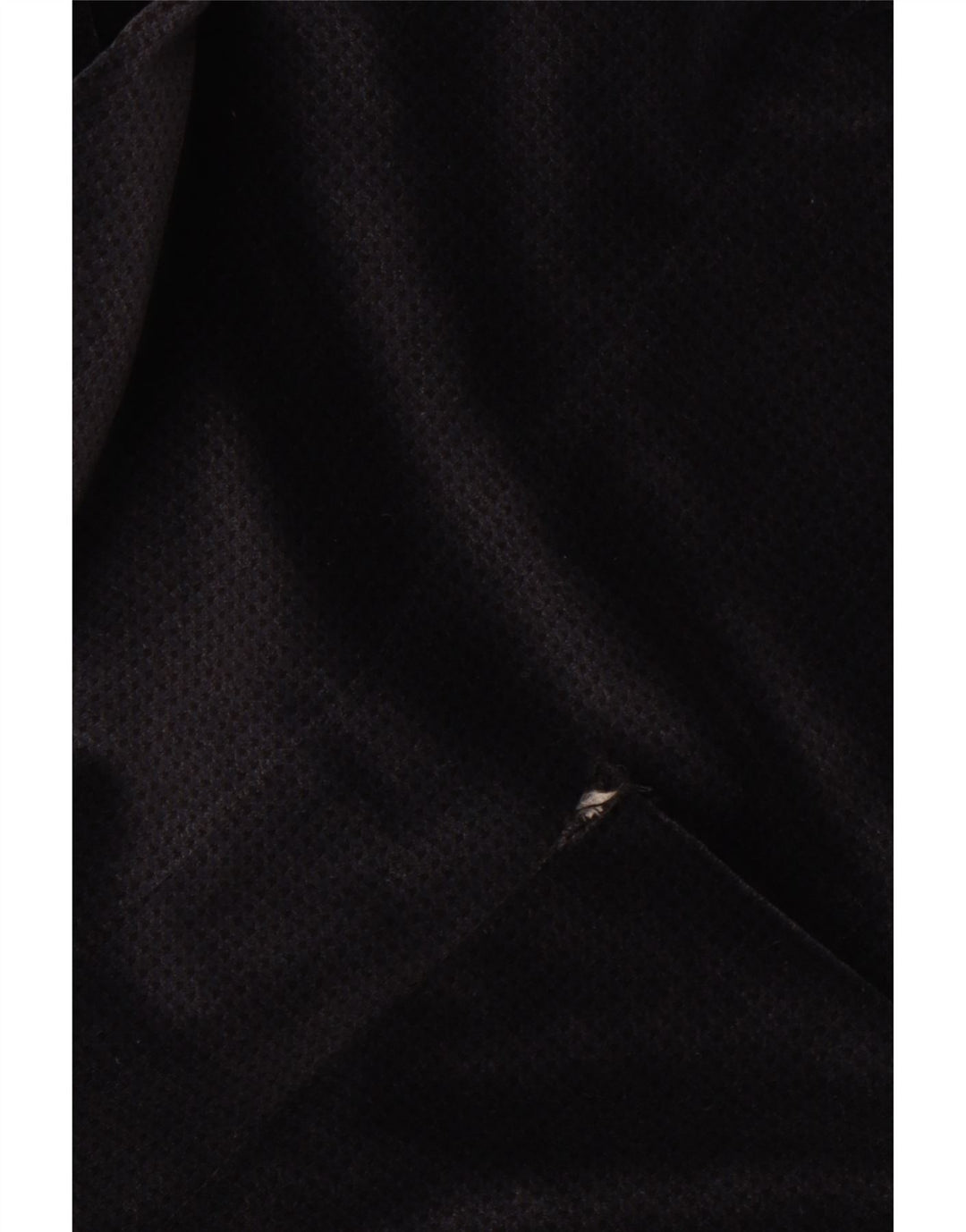 Vintage Mens Velvet Blazer Jacket UK 36 Small Navy Blue Houndstooth Cotton