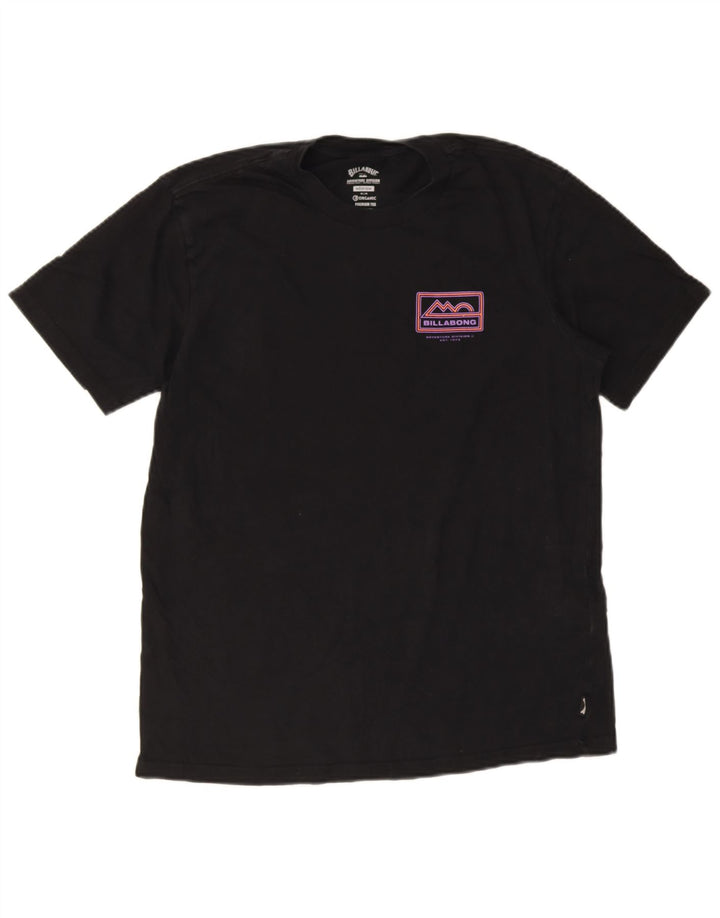 Billabong Mens Graphic T-Shirt Top Medium Black Wool