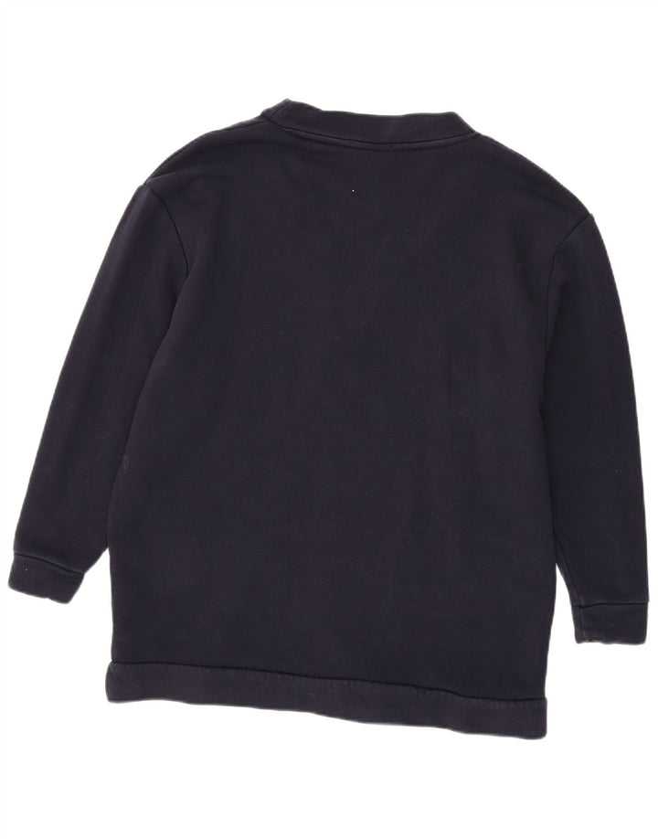 Zara Womens Oversized Sweatshirt Jumper UK 14 Medium Navy Blue