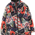 Vintage Mens Abstract Pattern Windbreaker Jacket UK 42 XL Multicoloured