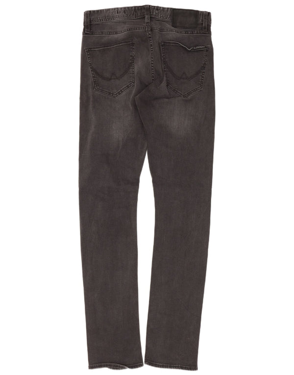 Superdry Mens Slim Jeans W29 L32 Grey Cotton