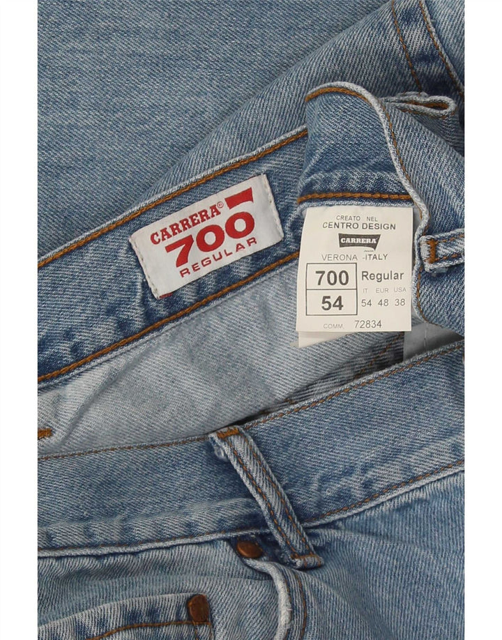 Carrera Mens Regular Tapered Jeans W38 L34 Blue Cotton