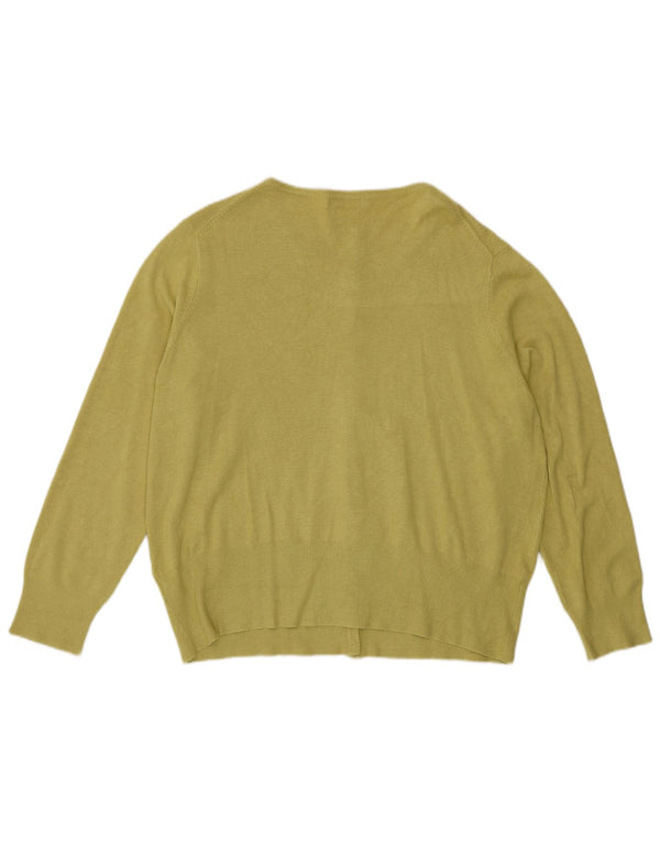 Marks & Spencer Womens Cardigan Sweater UK 20 2XL Green Viscose