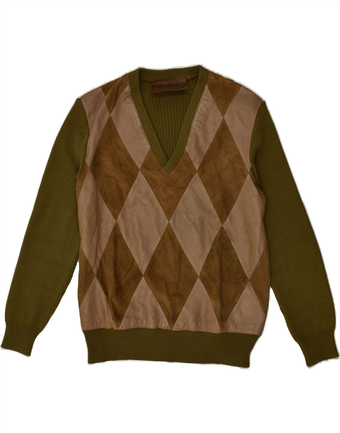 Burgundy Argyle Sweater - M – Dockers®