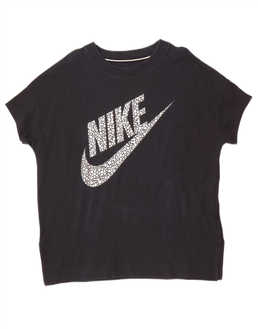 NIKE Mens Graphic T-Shirt Top XL Black Cotton