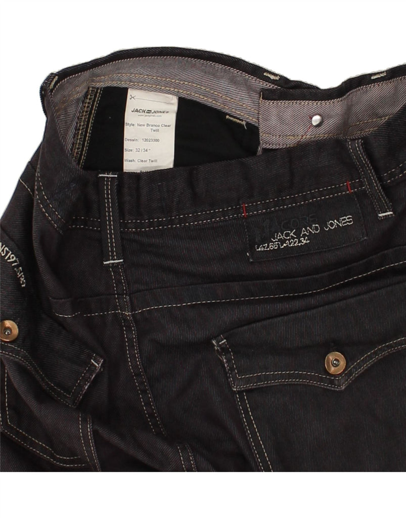 JACK & JONES Mens Straight Jeans W32 L30  Black Cotton | Vintage Jack & Jones | Thrift | Second-Hand Jack & Jones | Used Clothing | Messina Hembry 