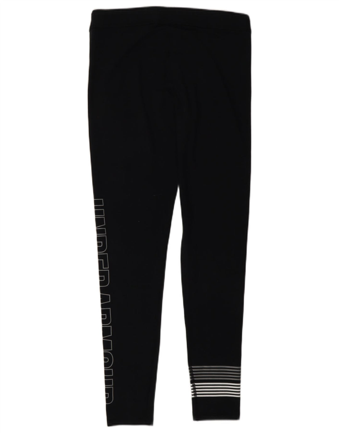 UNDER ARMOUR Womens Graphic Leggings UK 14 Medium Black