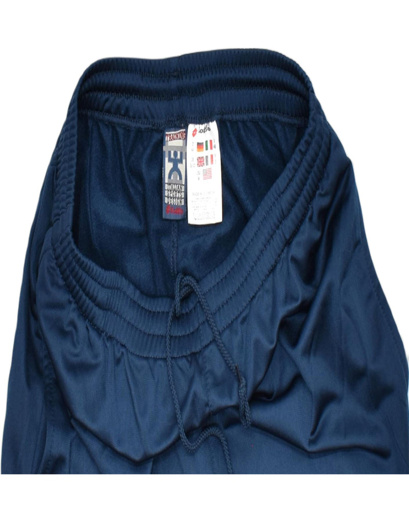 LOTTO Mens Tracksuit Trousers Size 38/40 Medium Blue Polyester | Vintage | Thrift | Second-Hand | Used Clothing | Messina Hembry 