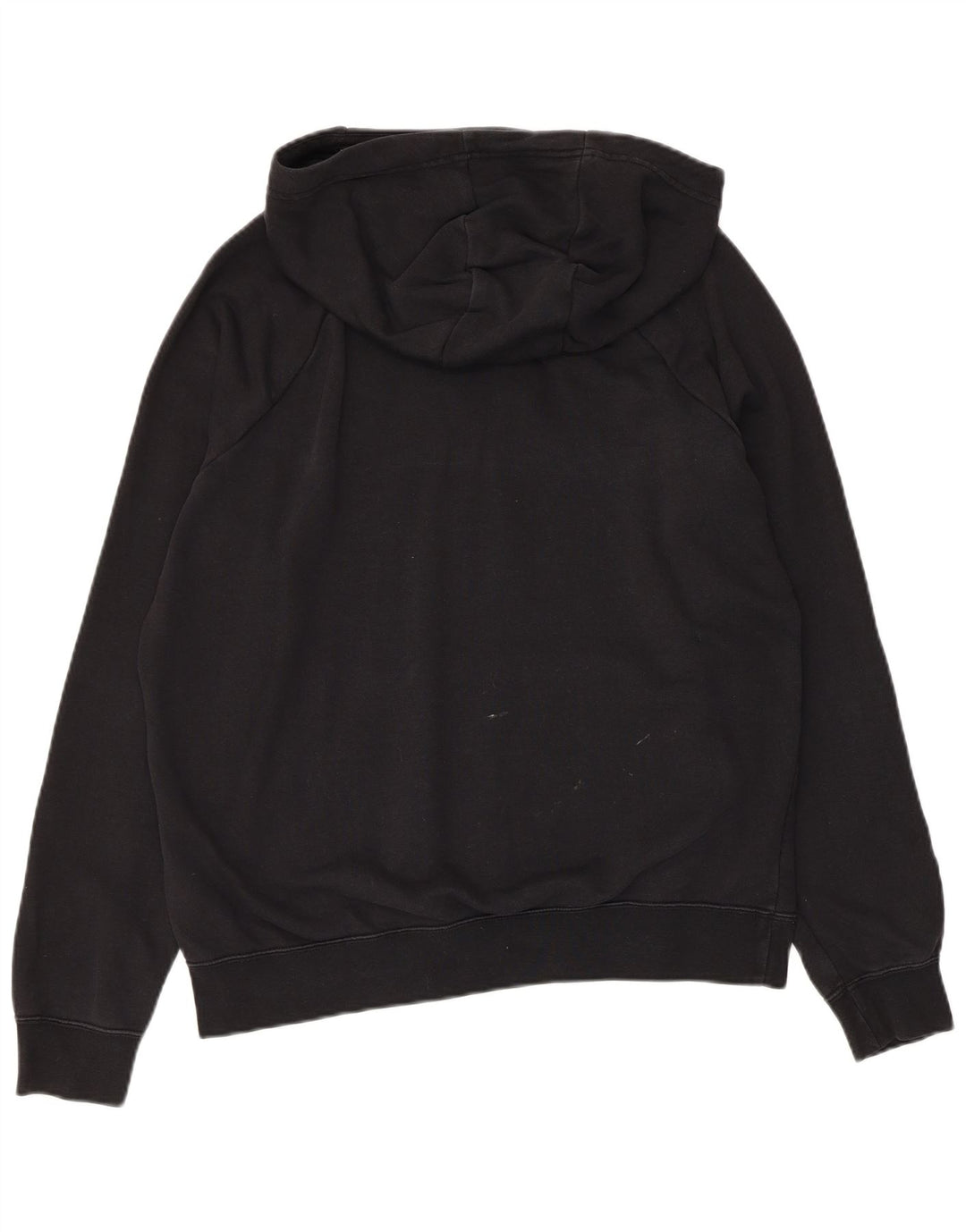 NIKE Mens Hoodie Jumper Medium Black Cotton