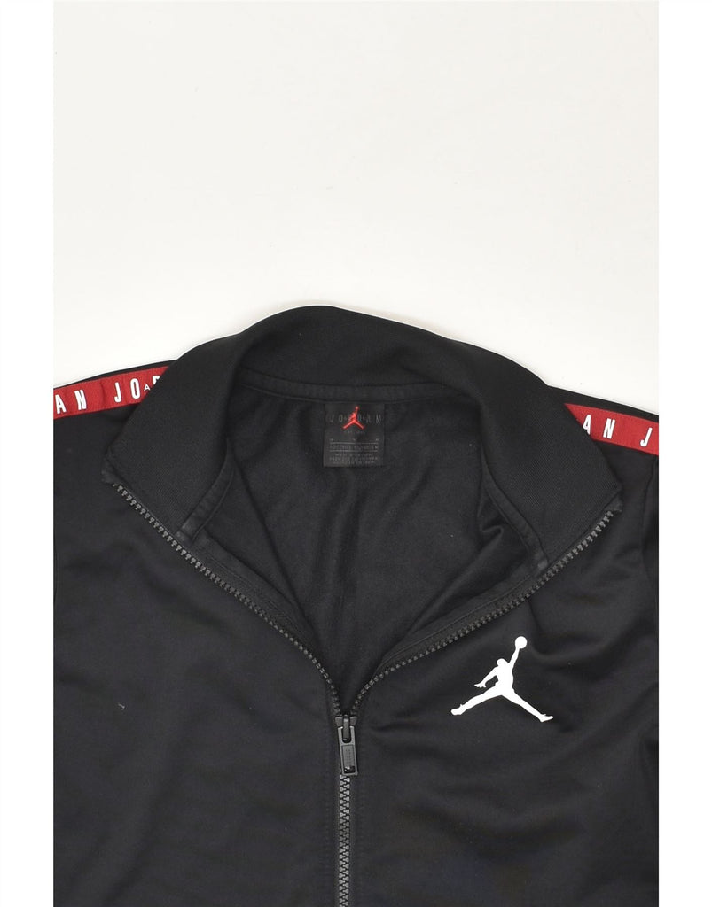 JORDAN Boys Graphic Tracksuit Top Jacket 10-11 Years Medium Black | Vintage Jordan | Thrift | Second-Hand Jordan | Used Clothing | Messina Hembry 