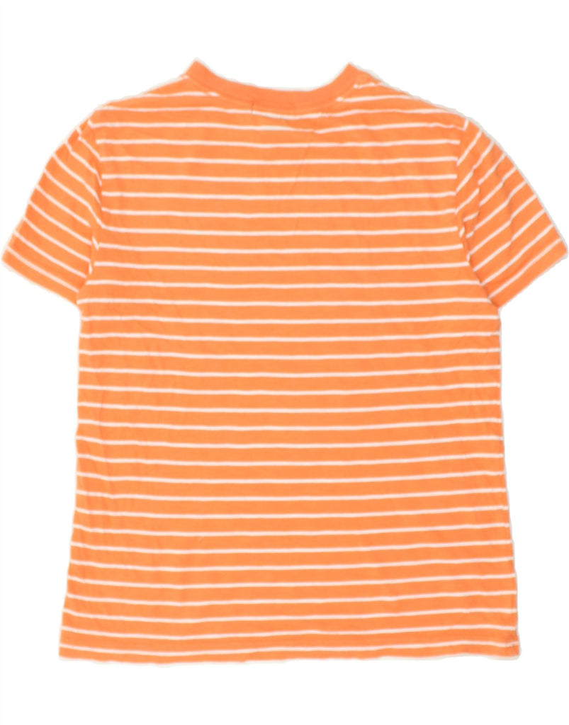 POLO RALPH LAUREN Boys T-Shirt Top 10-11 Years Medium Orange Striped | Vintage Polo Ralph Lauren | Thrift | Second-Hand Polo Ralph Lauren | Used Clothing | Messina Hembry 