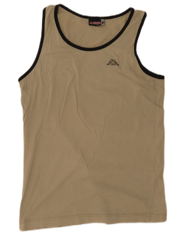 Kappa Mens Vest Top Medium Beige Cotton