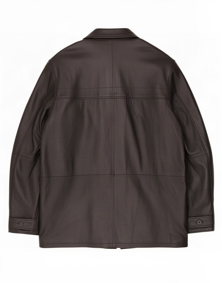 Conbipel Mens Leather Jacket IT 58 2XL Black