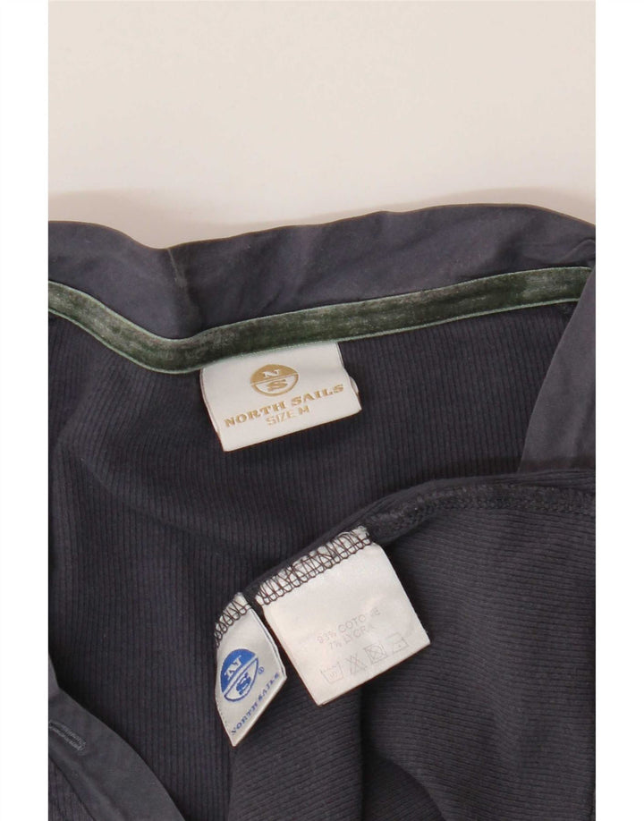North Sails Womens Top Long Sleeve UK 12 Medium Navy Blue Cotton