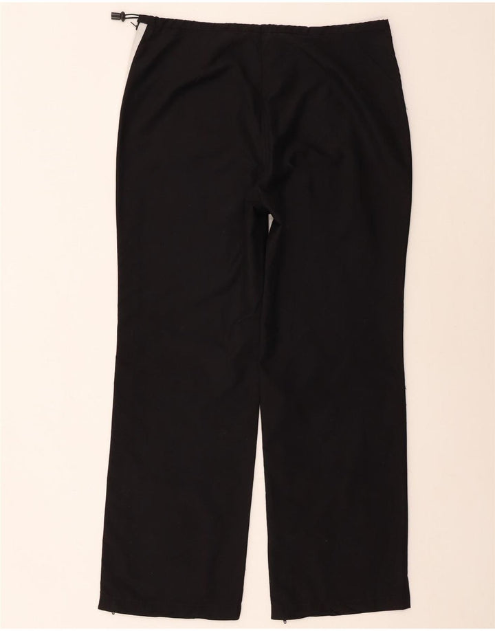 AUSTRALIAN L'ALPINA Womens Tracksuit Trousers IT 46 Large  Black Polyester