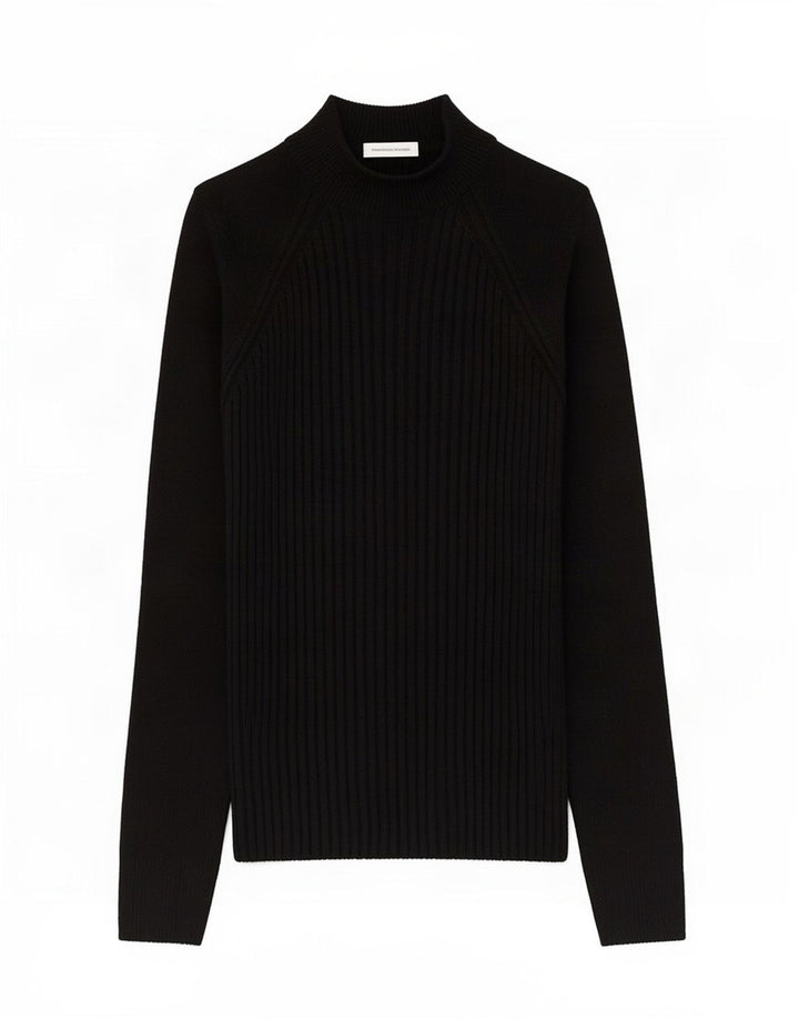 Zara Womens Top Long Sleeve UK 12 Medium Black Viscose