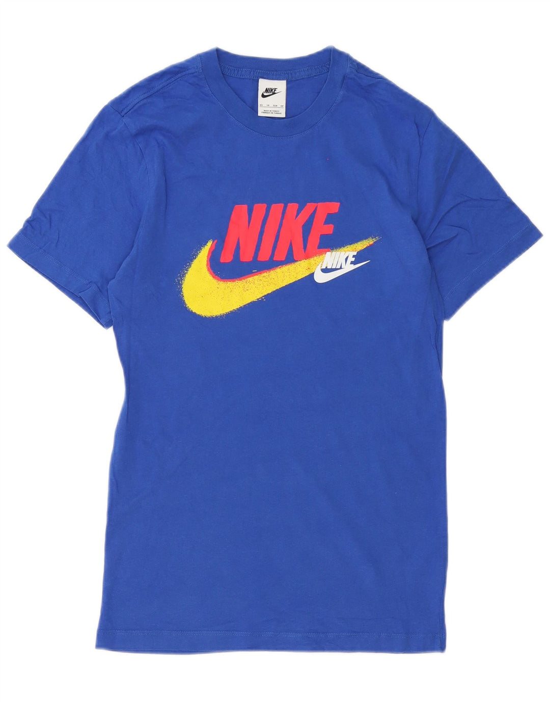 Nike Mens Graphic T-Shirt Top XS Blue Cotton