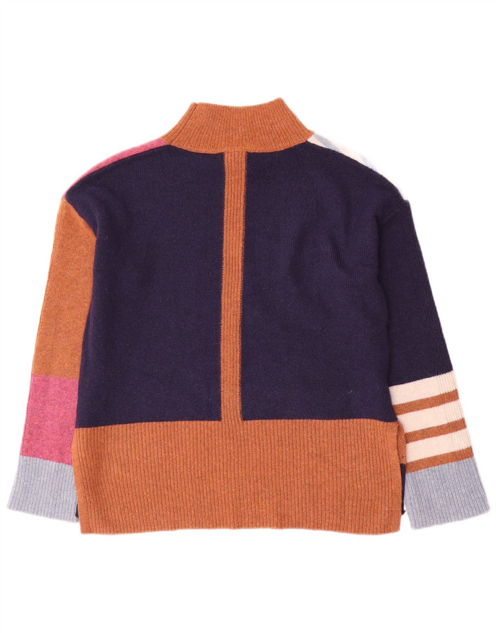 WHITE STUFF Womens Turtle Neck Jumper Sweater UK 8 Small  Multicoloured